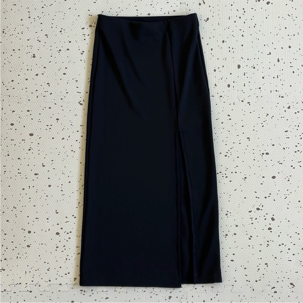 💘 TOPSHOP - BLACK SLIT SKIRT
